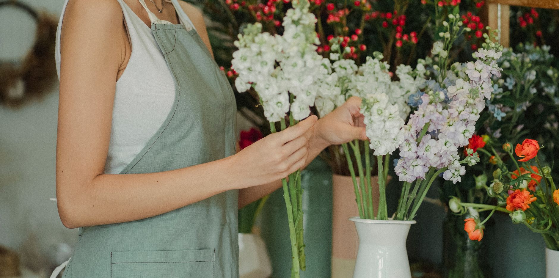 Fleuriste équipe à Saint-Paul